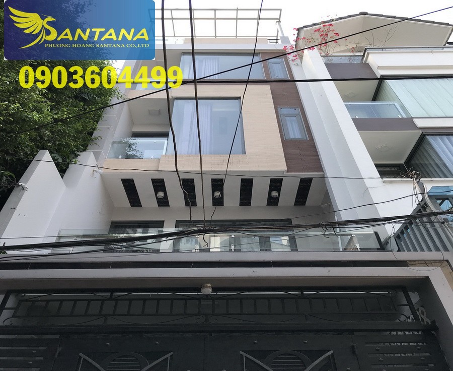 Nhà phố 4 lầu (4m nở hậu 7,5mx20m = 90m2) thang máy, t.kế tuyệt đẹp hẻm ôtô khu VIP Hoàng Văn Thụ